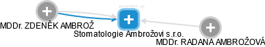 Stomatologie Ambrožovi s.r.o. - náhled vizuálního zobrazení vztahů obchodního rejstříku