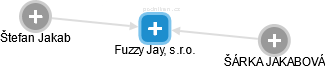 Fuzzy Jay, s.r.o. - náhled vizuálního zobrazení vztahů obchodního rejstříku