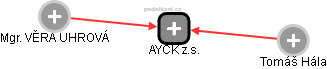 AYCK z.s. - náhled vizuálního zobrazení vztahů obchodního rejstříku