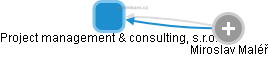 Project management & consulting, s.r.o. - náhled vizuálního zobrazení vztahů obchodního rejstříku
