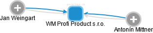 WM Profi Product s.r.o. - náhled vizuálního zobrazení vztahů obchodního rejstříku