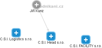 C.S.I. Head s.r.o. - náhled vizuálního zobrazení vztahů obchodního rejstříku