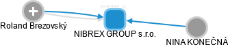 NIBREX GROUP s.r.o. - náhled vizuálního zobrazení vztahů obchodního rejstříku