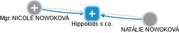 Hippokids s.r.o. - náhled vizuálního zobrazení vztahů obchodního rejstříku