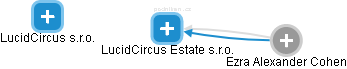 LucidCircus Estate s.r.o. - náhled vizuálního zobrazení vztahů obchodního rejstříku