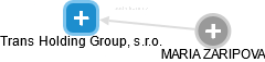 Trans Holding Group, s.r.o. - náhled vizuálního zobrazení vztahů obchodního rejstříku