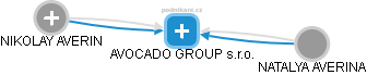 AVOCADO GROUP s.r.o. - náhled vizuálního zobrazení vztahů obchodního rejstříku