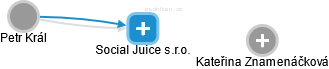 Social Juice s.r.o. - náhled vizuálního zobrazení vztahů obchodního rejstříku