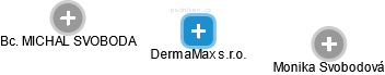 DermaMax s.r.o. - náhled vizuálního zobrazení vztahů obchodního rejstříku