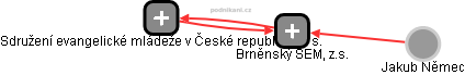Brněnský SEM, z.s. - náhled vizuálního zobrazení vztahů obchodního rejstříku