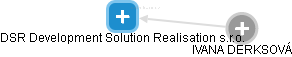 DSR Development Solution Realisation s.r.o. - náhled vizuálního zobrazení vztahů obchodního rejstříku