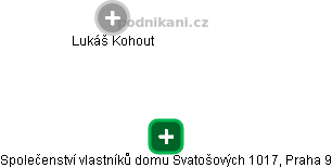 Společenství vlastníků domu Svatošových 1017, Praha 9 - náhled vizuálního zobrazení vztahů obchodního rejstříku