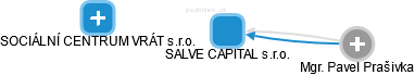 SALVE CAPITAL s.r.o. - náhled vizuálního zobrazení vztahů obchodního rejstříku