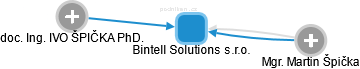 Bintell Solutions s.r.o. - náhled vizuálního zobrazení vztahů obchodního rejstříku