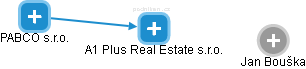 A1 Plus Real Estate s.r.o. - náhled vizuálního zobrazení vztahů obchodního rejstříku