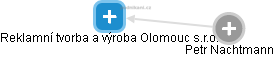 Reklamní tvorba a výroba Olomouc s.r.o. - náhled vizuálního zobrazení vztahů obchodního rejstříku