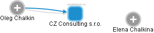 CZ Consulting s.r.o. - náhled vizuálního zobrazení vztahů obchodního rejstříku