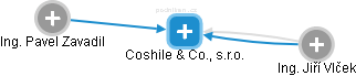 Coshile & Co., s.r.o. - náhled vizuálního zobrazení vztahů obchodního rejstříku
