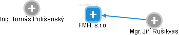 FMH, s.r.o. - náhled vizuálního zobrazení vztahů obchodního rejstříku