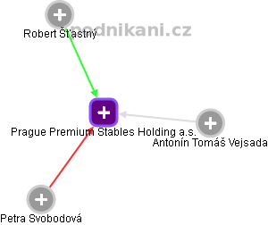 Prague Premium Stables Holding a.s. - náhled vizuálního zobrazení vztahů obchodního rejstříku