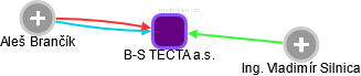 B-S TECTA a.s. - náhled vizuálního zobrazení vztahů obchodního rejstříku