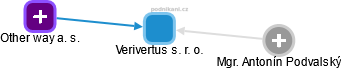 Verivertus s. r. o. - náhled vizuálního zobrazení vztahů obchodního rejstříku