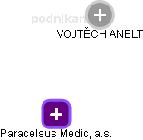 Paracelsus Medic, a.s. - náhled vizuálního zobrazení vztahů obchodního rejstříku