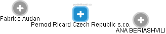 Pernod Ricard Czech Republic s.r.o. - náhled vizuálního zobrazení vztahů obchodního rejstříku