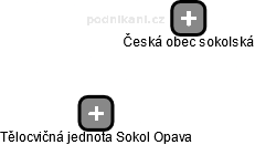 Tělocvičná jednota Sokol Opava - náhled vizuálního zobrazení vztahů obchodního rejstříku