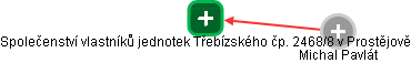 Společenství vlastníků jednotek Třebízského čp. 2468/8 v Prostějově - náhled vizuálního zobrazení vztahů obchodního rejstříku