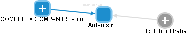 Aiden s.r.o. - náhled vizuálního zobrazení vztahů obchodního rejstříku