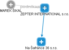 ZEPTER INTERNATIONAL s.r.o. - náhled vizuálního zobrazení vztahů obchodního rejstříku