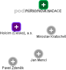 Holcim (Česko), a.s. - náhled vizuálního zobrazení vztahů obchodního rejstříku