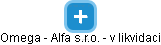 Omega - Alfa s.r.o. - v likvidaci - náhled vizuálního zobrazení vztahů obchodního rejstříku