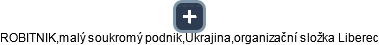 ROBITNIK,malý soukromý podnik,Ukrajina,organizační složka Liberec - náhled vizuálního zobrazení vztahů obchodního rejstříku