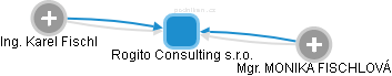 Rogito Consulting s.r.o. - náhled vizuálního zobrazení vztahů obchodního rejstříku