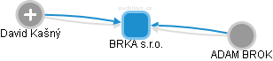 BRKA s.r.o. - náhled vizuálního zobrazení vztahů obchodního rejstříku