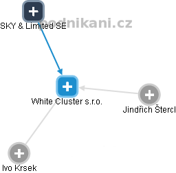 White Cluster s.r.o. - náhled vizuálního zobrazení vztahů obchodního rejstříku