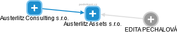 Austerlitz Assets s.r.o. - náhled vizuálního zobrazení vztahů obchodního rejstříku