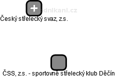 ČSS, z.s. - sportovně střelecký klub Děčín - náhled vizuálního zobrazení vztahů obchodního rejstříku