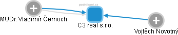 C3 real s.r.o. - náhled vizuálního zobrazení vztahů obchodního rejstříku