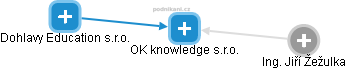 OK knowledge s.r.o. - náhled vizuálního zobrazení vztahů obchodního rejstříku