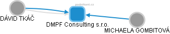 DMPF Consulting s.r.o. - náhled vizuálního zobrazení vztahů obchodního rejstříku