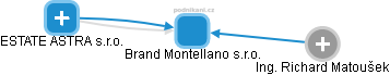 Brand Montellano s.r.o. - náhled vizuálního zobrazení vztahů obchodního rejstříku