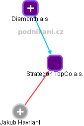 Strategon TopCo a.s. - náhled vizuálního zobrazení vztahů obchodního rejstříku