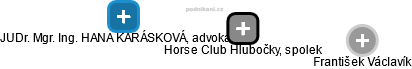 Horse Club Hlubočky, spolek - náhled vizuálního zobrazení vztahů obchodního rejstříku