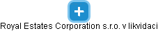 Royal Estates Corporation s.r.o. v likvidaci - náhled vizuálního zobrazení vztahů obchodního rejstříku