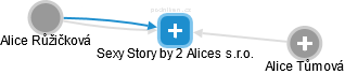 Sexy Story by 2 Alices s.r.o. - náhled vizuálního zobrazení vztahů obchodního rejstříku
