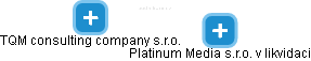 Platinum Media s.r.o. v likvidaci - náhled vizuálního zobrazení vztahů obchodního rejstříku