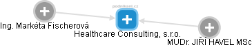 Healthcare Consulting, s.r.o. - náhled vizuálního zobrazení vztahů obchodního rejstříku